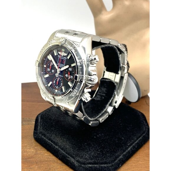 Breitling Men's Watch A44359 Blackbird Swiss Automatic Chronograph Black Dial - Picture 2 of 14
